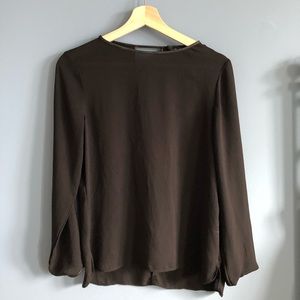 Zara Black Top with Keyhole Opening
